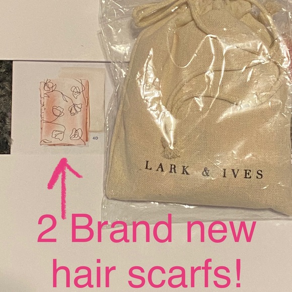 lark & ives Accessories - 2 brand new hair head scarfs